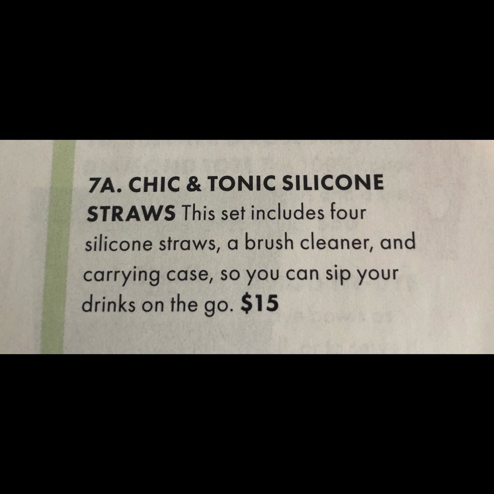 Chic and Tonic Silicone Straws - Picture 2 of 3